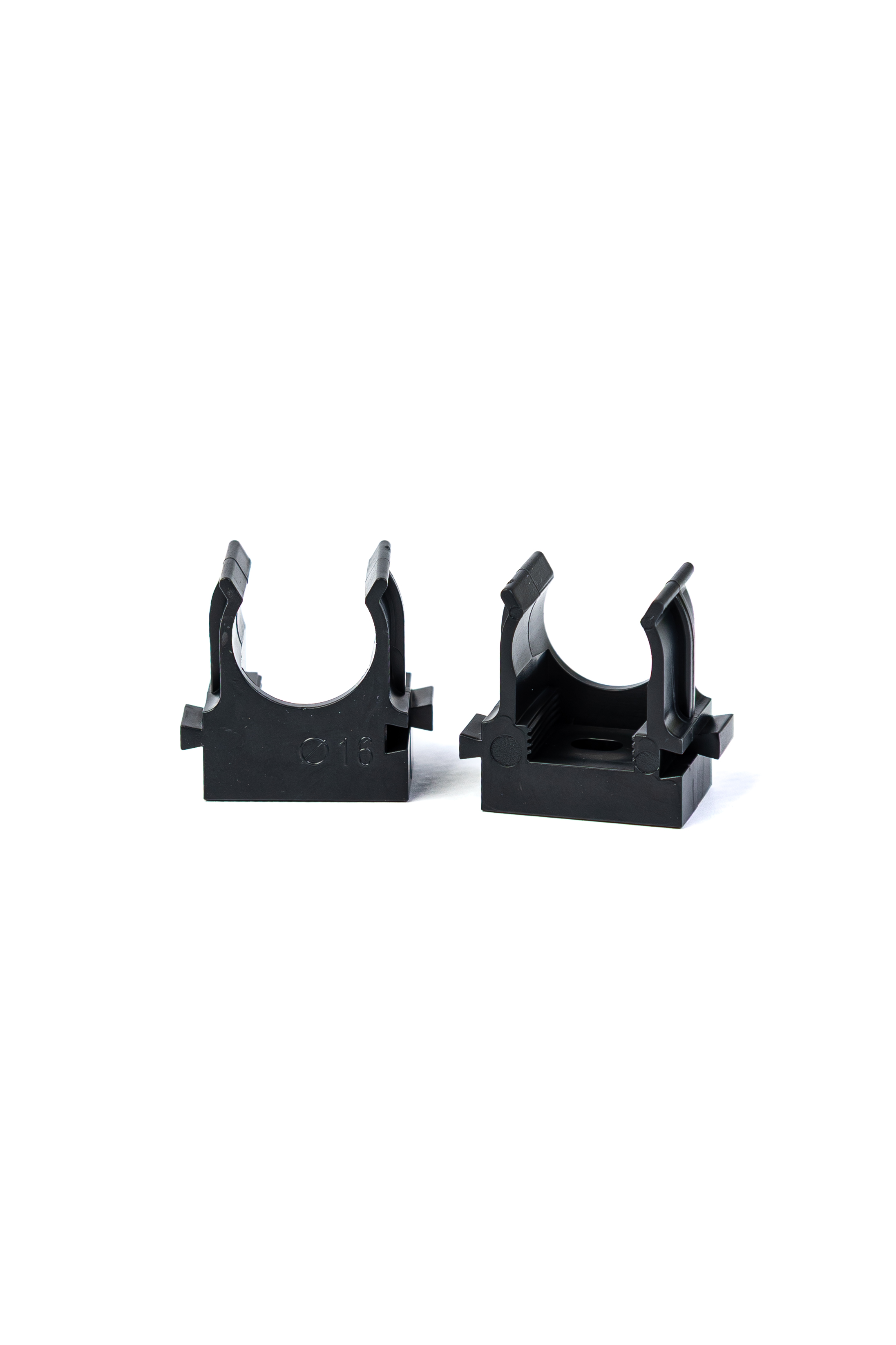 Крепеж клипса для труб под монтажный пистолет d 16 черная