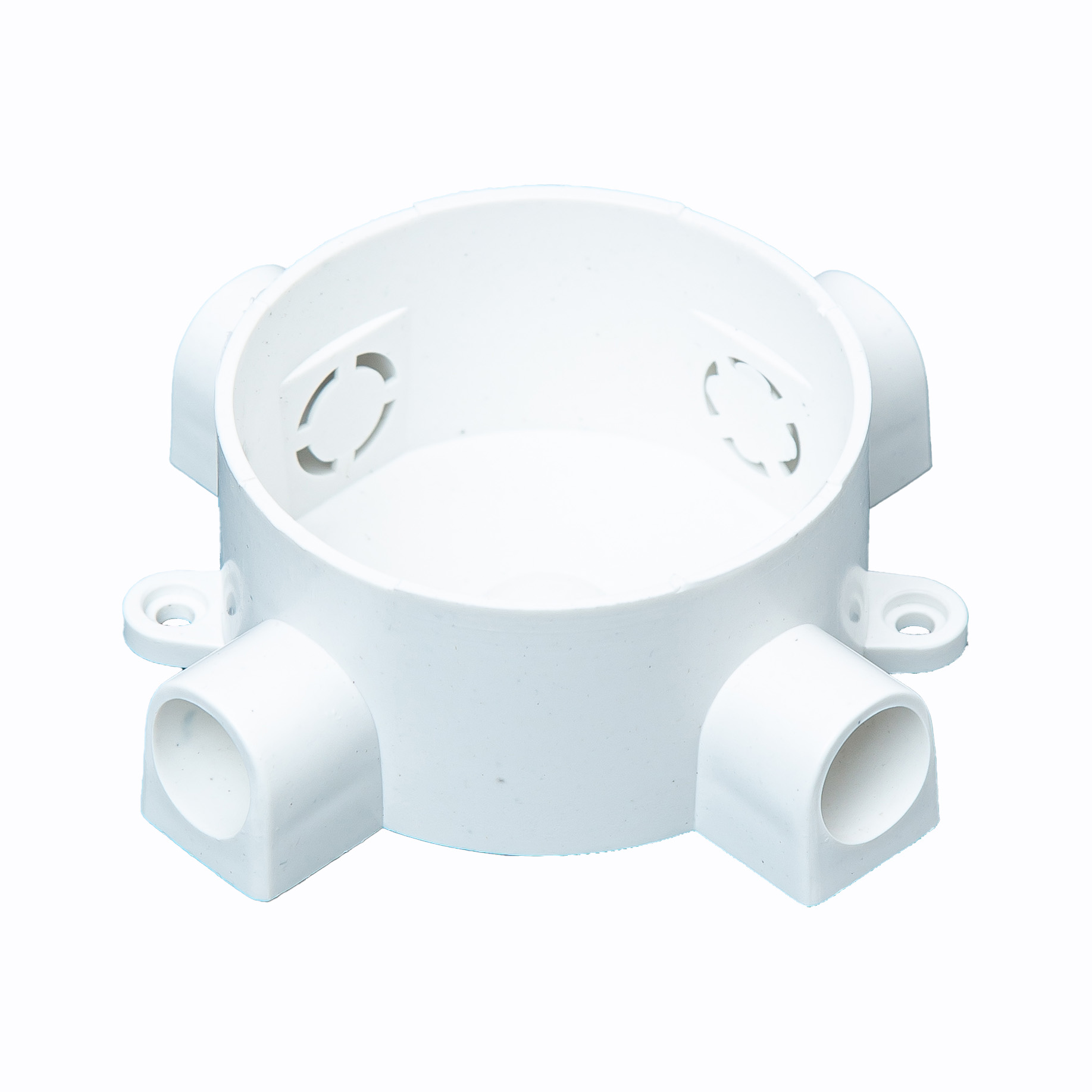 Коробка для открытой проводки 4-х рожковая d 70х35